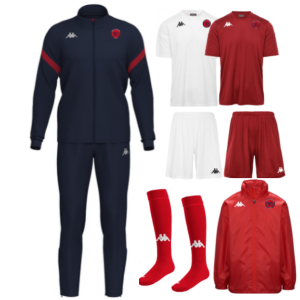 P2-Adulte - Survetement, maillot, short, chaussettes, coupe-vent